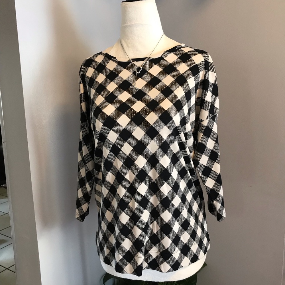 ⚫️0303:  J JILL 3/4 sleeve blouse